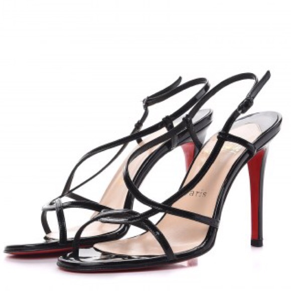 Christian Louboutin Shoes - CHRISTIAN LOUBOUTIN Patent Calfskin Mimini Sandals
